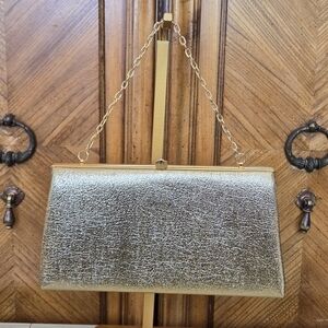 Vintage Calego Gold Metalic Evening Bag